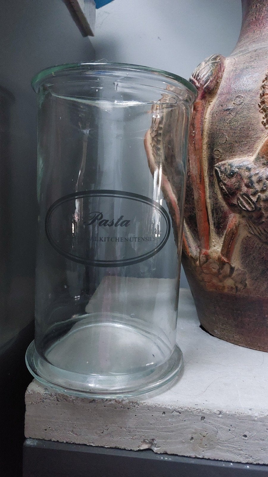te koop pasta glas, Ophalen