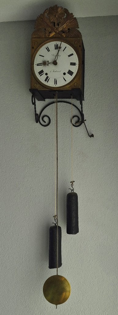 Prachtige SPILLEGANG COMTOISE,  ca 1860, Antiek en Kunst, Antiek | Klokken, Ophalen