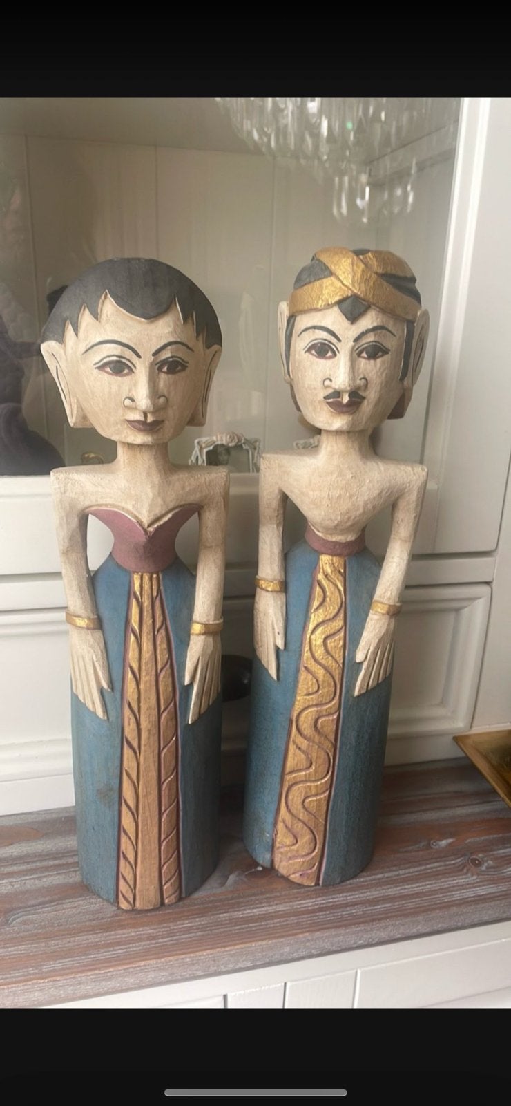 Balinees houten poppen, Ophalen of Verzenden, Zo goed als nieuw
