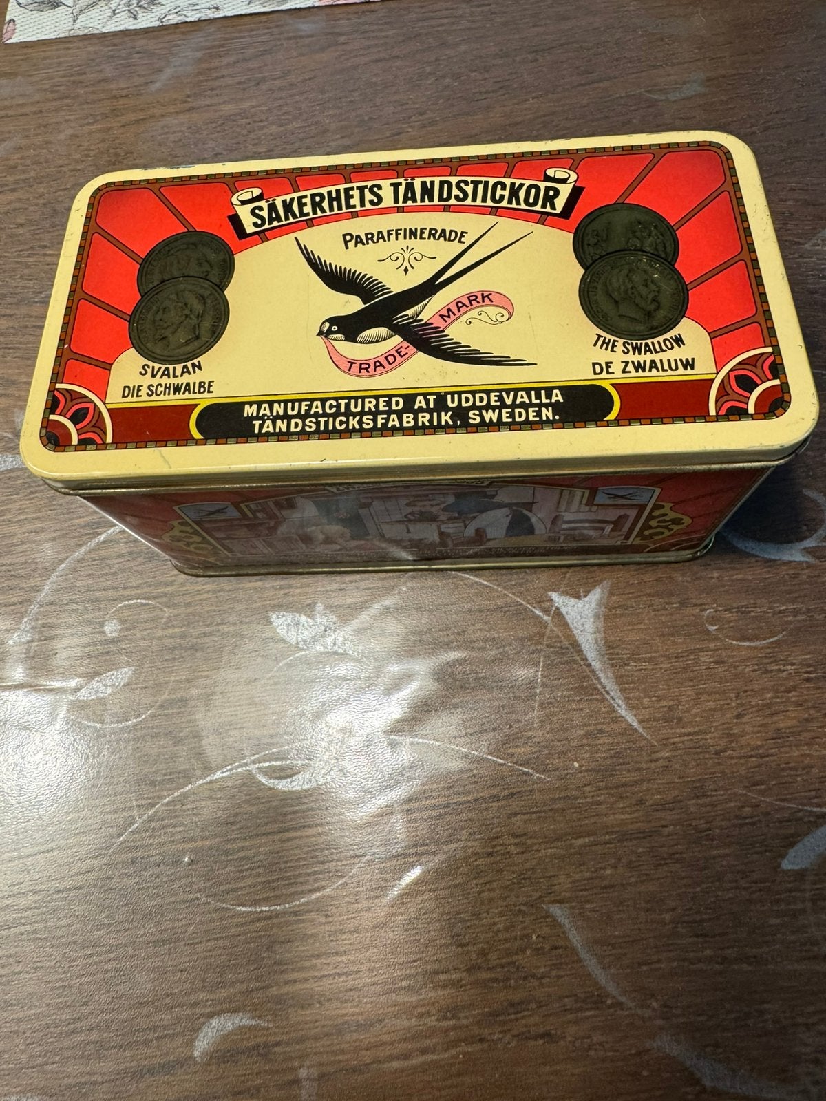 De Zwaluw SAKERHETS  TANDSTICKER, Verzamelen, Blikken, Ophalen, Gebruikt, Overige