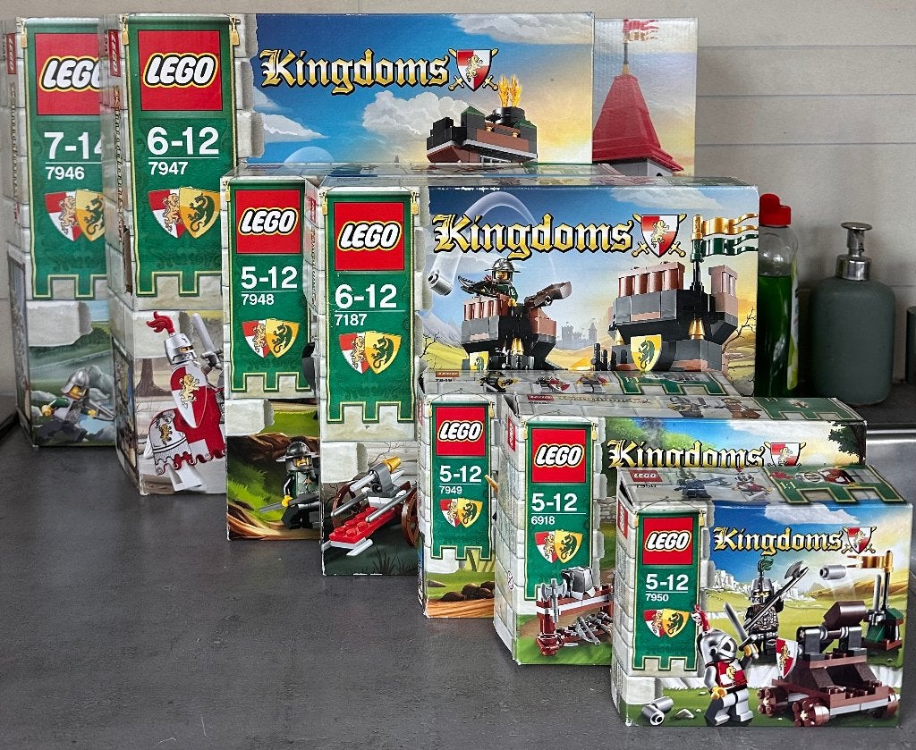 Lego castle: Zeldzame Kingdoms collectie allen met doos, Kinderen en Baby's, Ophalen of Verzenden, Zo goed als nieuw, Lego