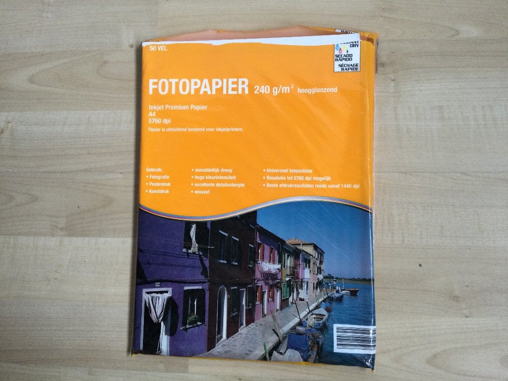 Nieuw fotopapier inkjet 50vel a4 240g/m2 5760dpi, Ophalen of Verzenden, Nieuw