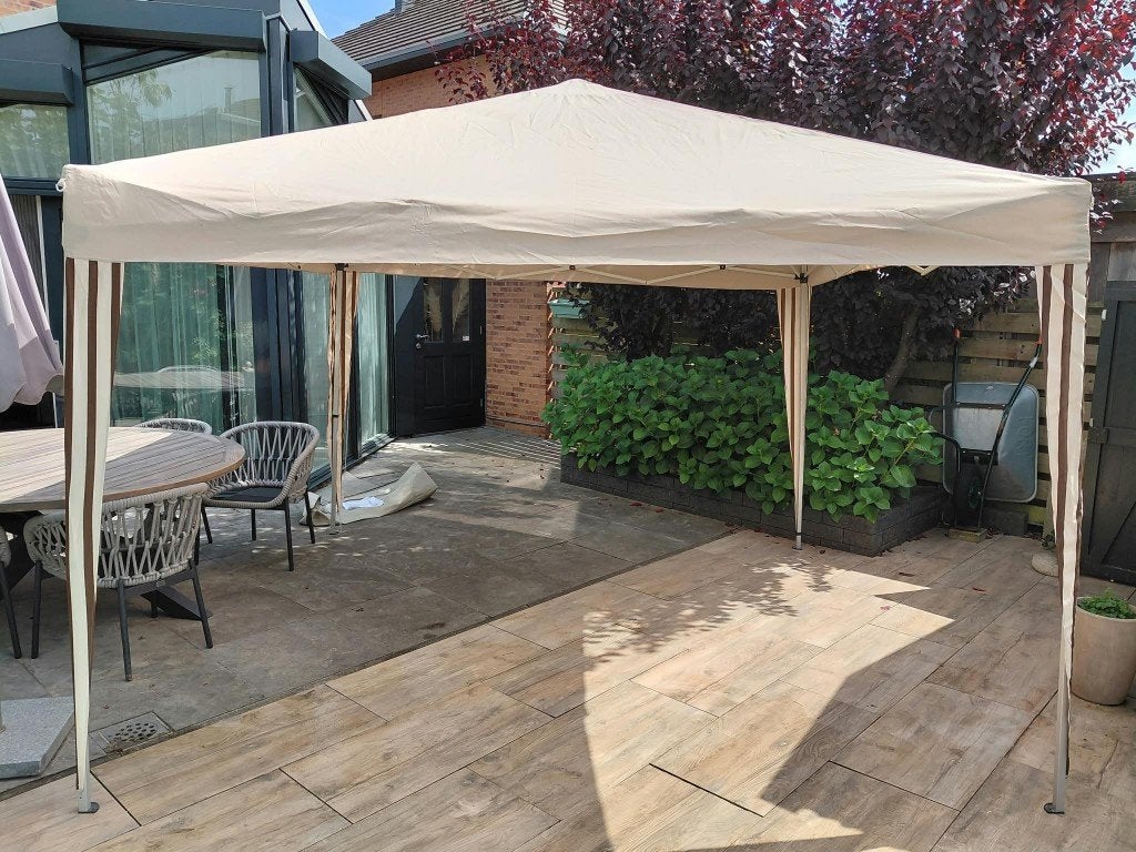partytent 3 x 3 m Kreta in opbergzak, Ophalen, Opvouwbaar, Partytent, Minder dan 4 meter