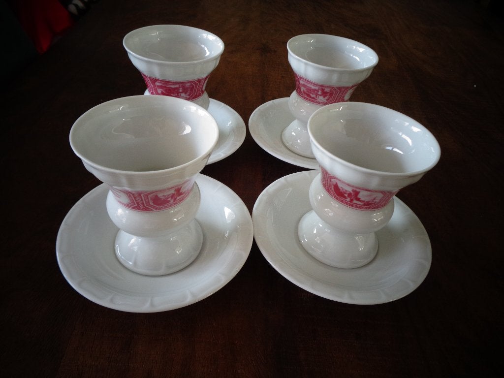 Heinrich Germany Rudesheimer koffiebekers met schotels, Ophalen of Verzenden