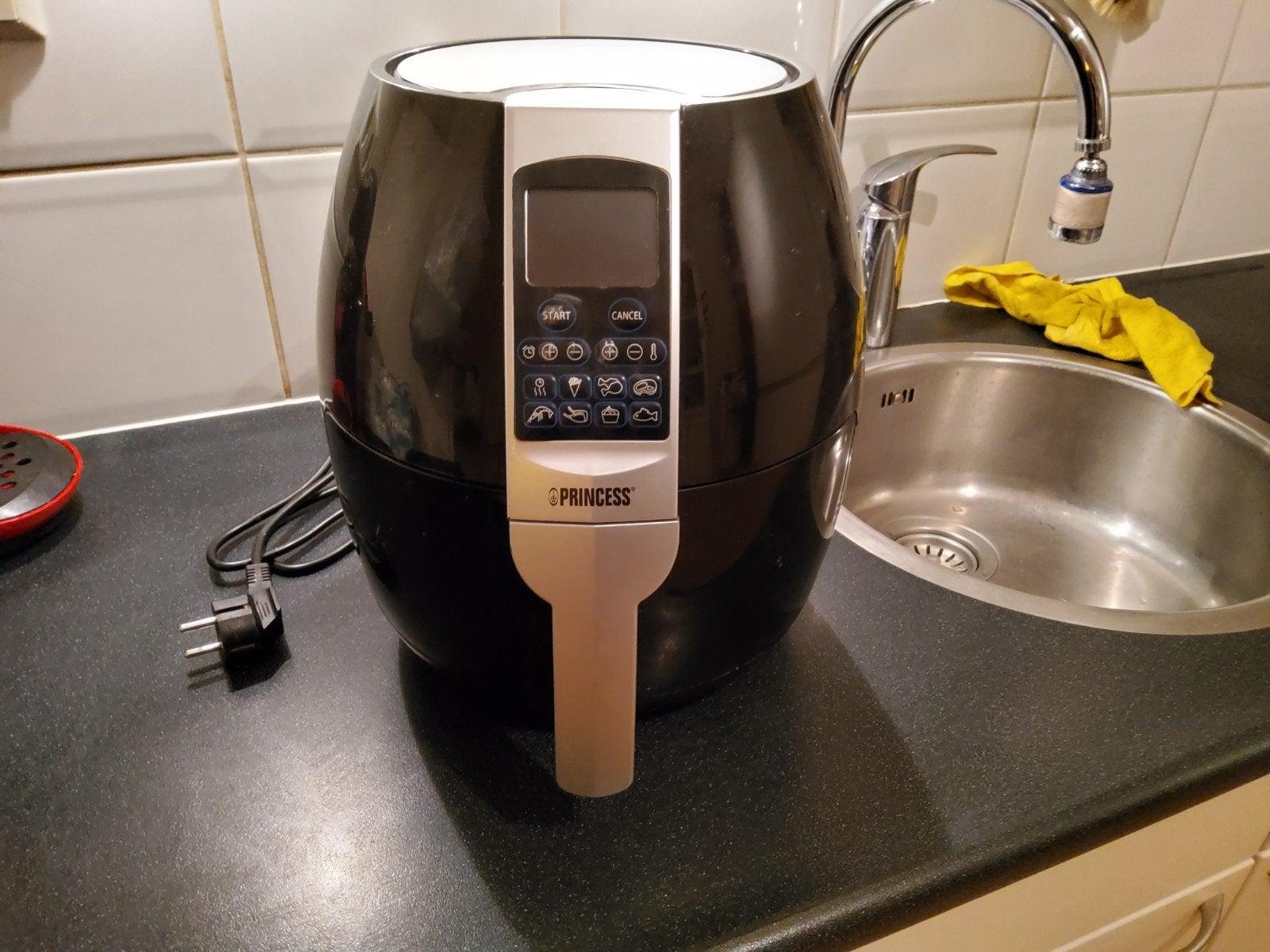 Princess Airfryer met accessoires, Ophalen of Verzenden, Zo goed als nieuw, Airfryer, 1000 t/m 1499 gram