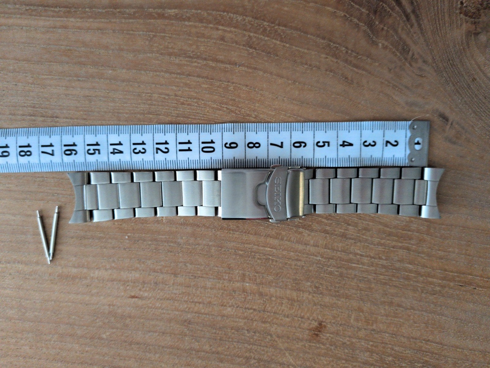 Horlogeband 22 mm o.a. voor seiko skx007, Ophalen of Verzenden, Zilver