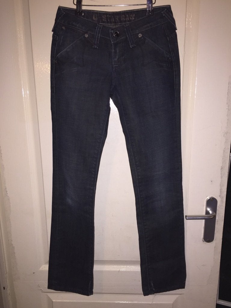 Gstar limit straight spijkerbroek 26/32 (1B8), Tweedehands verkoop, Tweedehands verkoop, Blauw, Ophalen of Verzenden