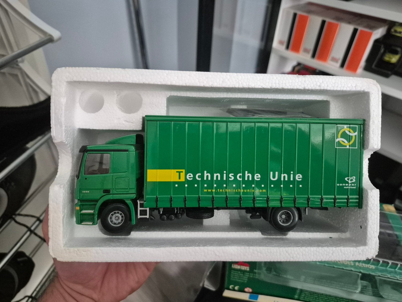 Lion-Toys Mercedes Actros Technische Unie vrachtwagen, Hobby en Vrije tijd, Ophalen of Verzenden, Zo goed als nieuw, Overige merken