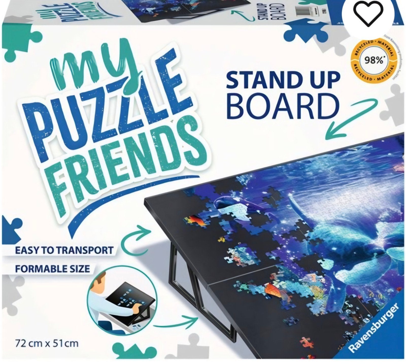 Ravensburger My Puzzle Friends Stand Up Board (max 1000 st.), Ophalen of Verzenden, 500 t/m 1500 stukjes, Zo goed als nieuw