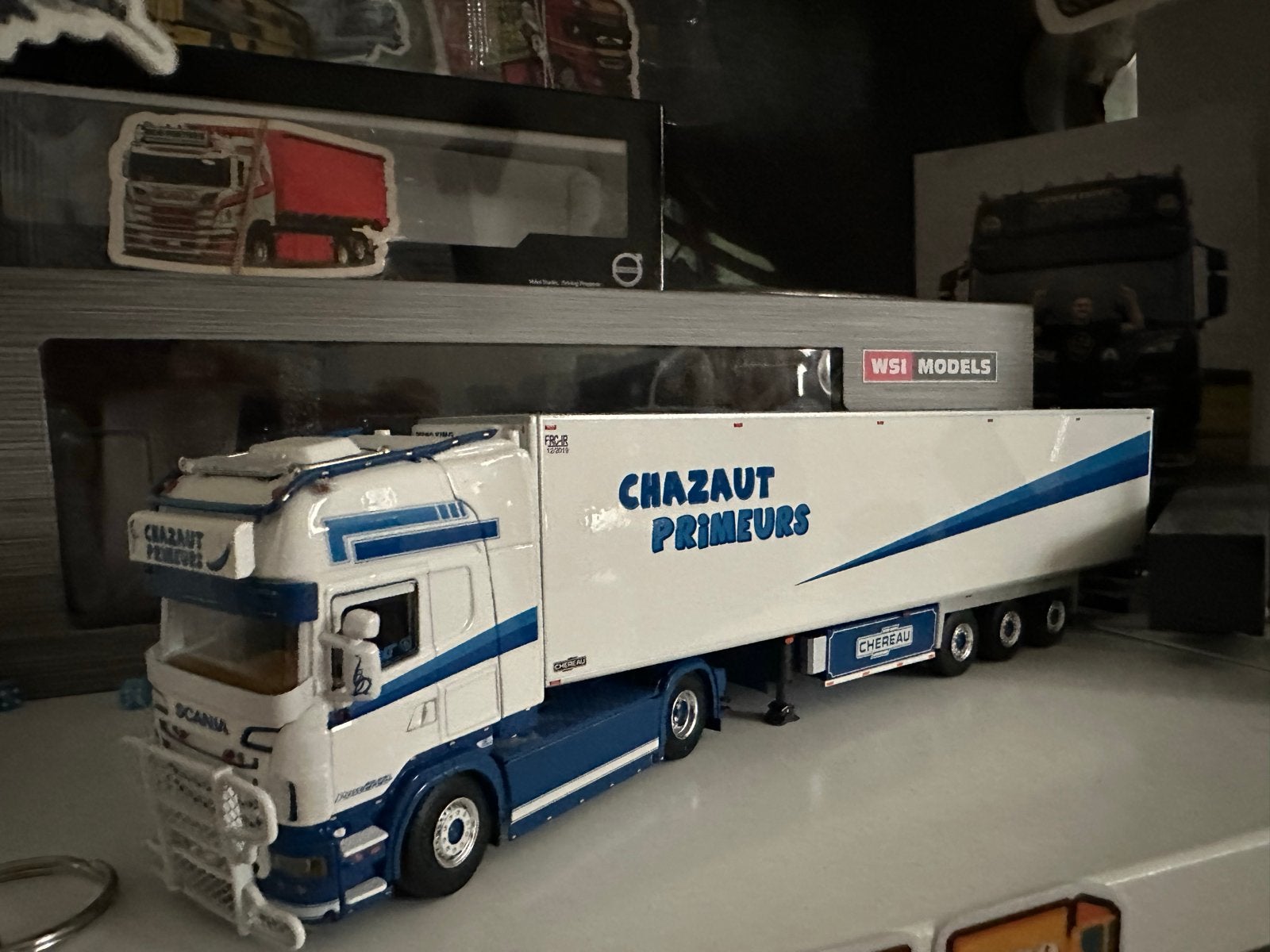 WSI Models Scania Chazaut Primeurs Vrachtwagenmodel, Overige merken, Verzenden, 1:32 tot 1:50, Zo goed als nieuw
