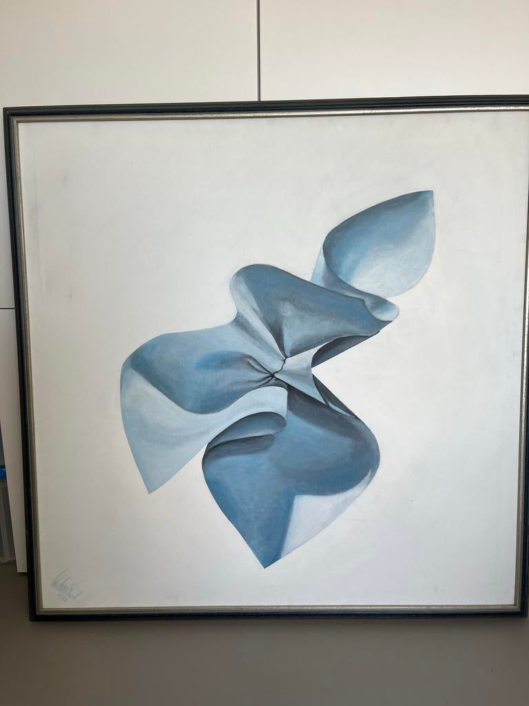 Prachtig groot schilderij, abstracte kunst, gesigneerd, Ophalen