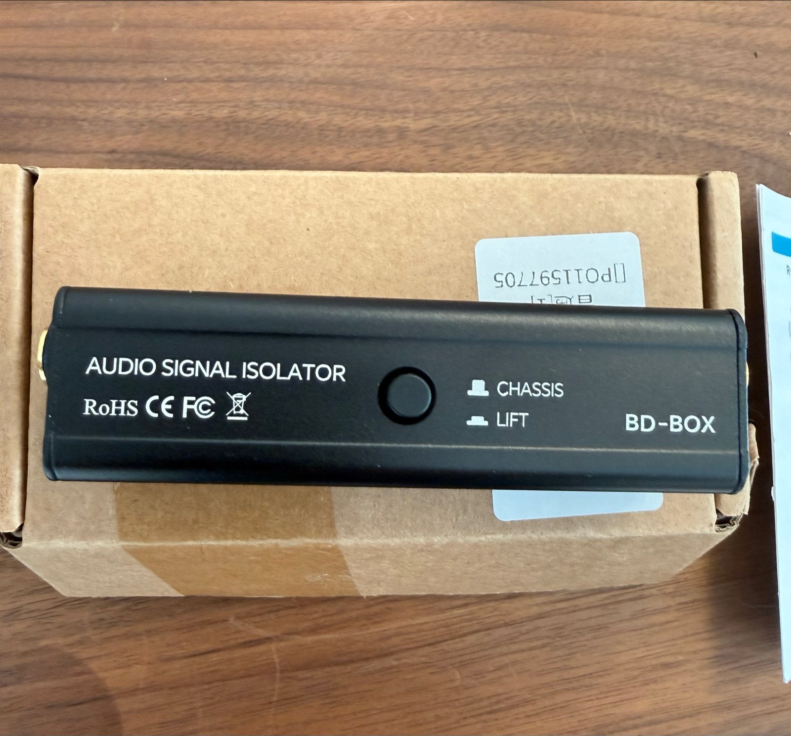 Audio Signaal Isolator - Ground Loop Probleemoplosser, Ophalen of Verzenden, Zo goed als nieuw