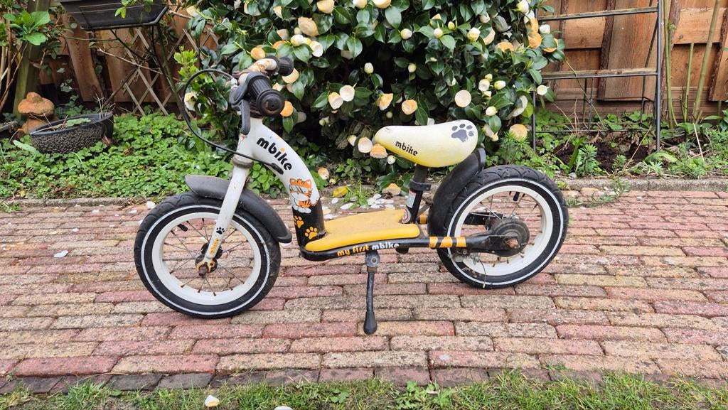 Mbike loopfiets - Ideaal voor jonge avonturiers!, Fietsen en Brommers, Fietsen | Kinderfietsjes, Ophalen, Gebruikt, Minder dan 16 inch