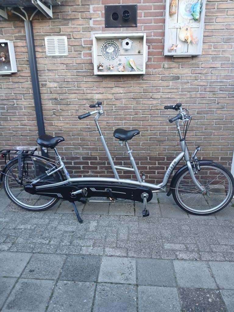 Van Raam Twinny Tandem [54/45cm] zgan., Fietsen en Brommers, Fietsen | Tandems, Zo goed als nieuw, Van Raam Gazelle Batavus Sparta