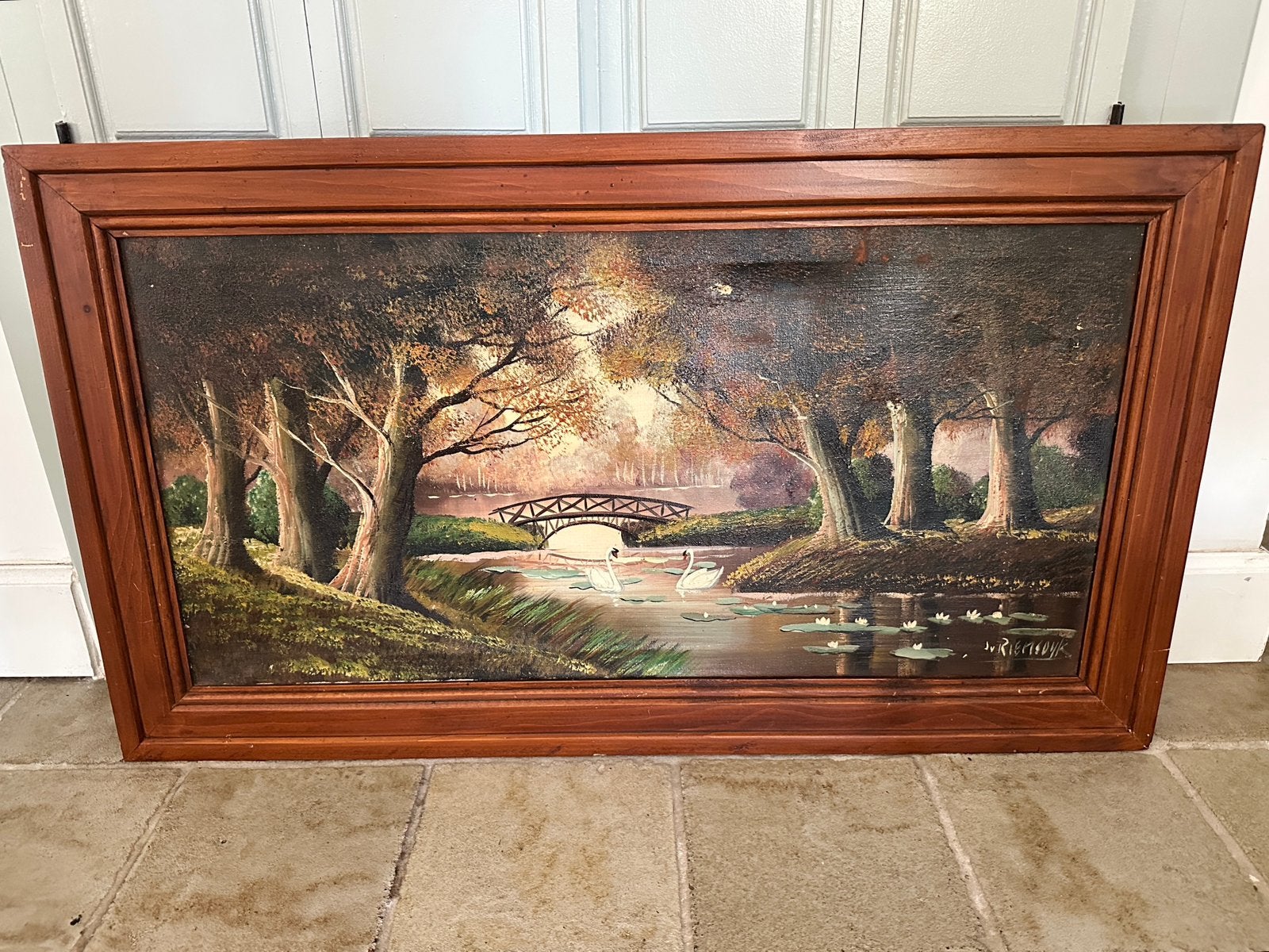 Schilderij J v Riemsdijk, kleine beschadiging, Ophalen
