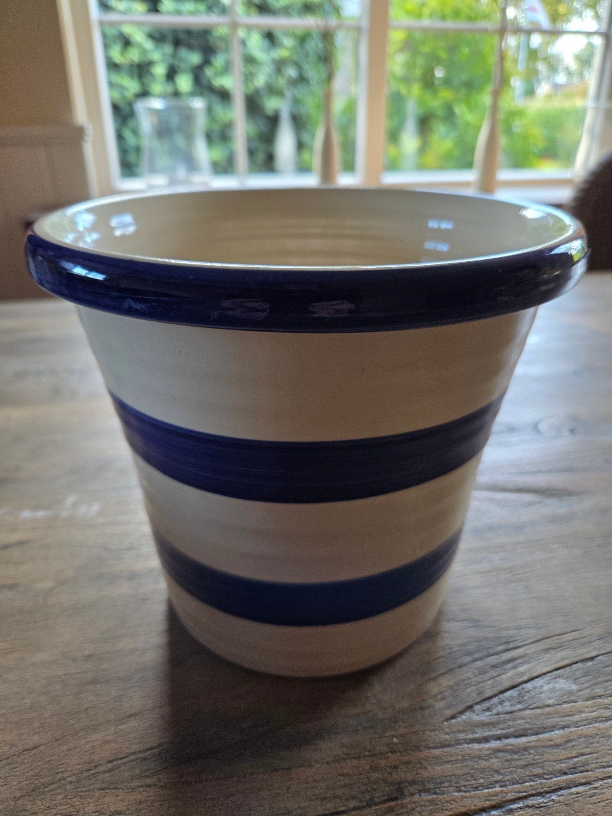 bloempot, Ophalen of Verzenden, Blauw