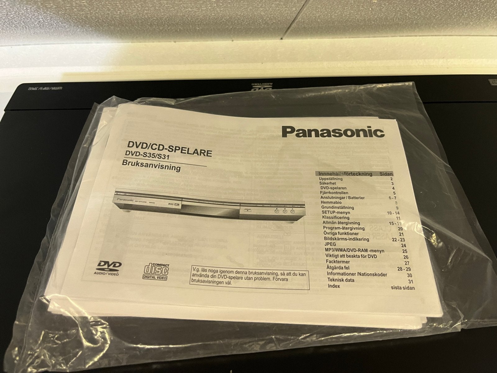 Nieuwe Panasonic DVD-S35 DVD/CD-speler, Ophalen of Verzenden, Nieuw, Dvd-speler, Panasonic