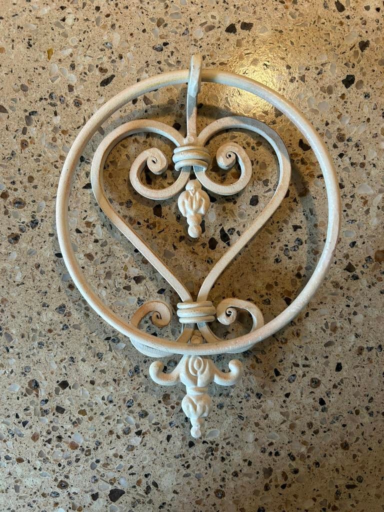 Brocante Handdoekring, Huis en Inrichting, Badkamer | Badtextiel en Accessoires, Ophalen of Verzenden, Zo goed als nieuw, Wit