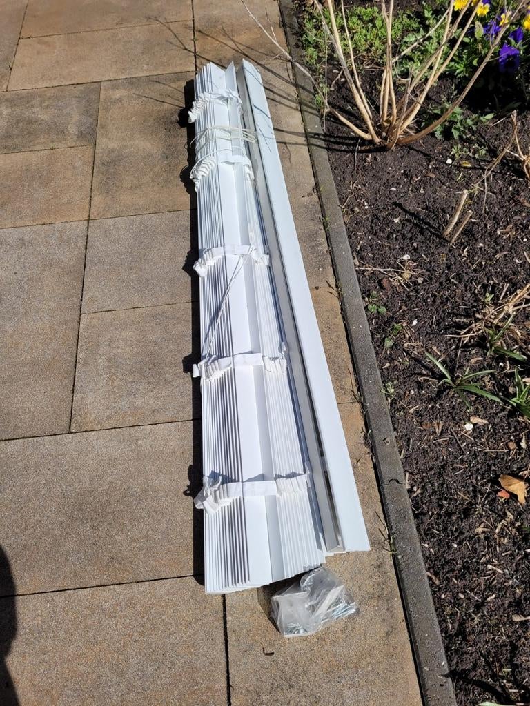 Luxaflex zonnescherm kleur wit, Huis en Inrichting, Ophalen, Gebruikt
