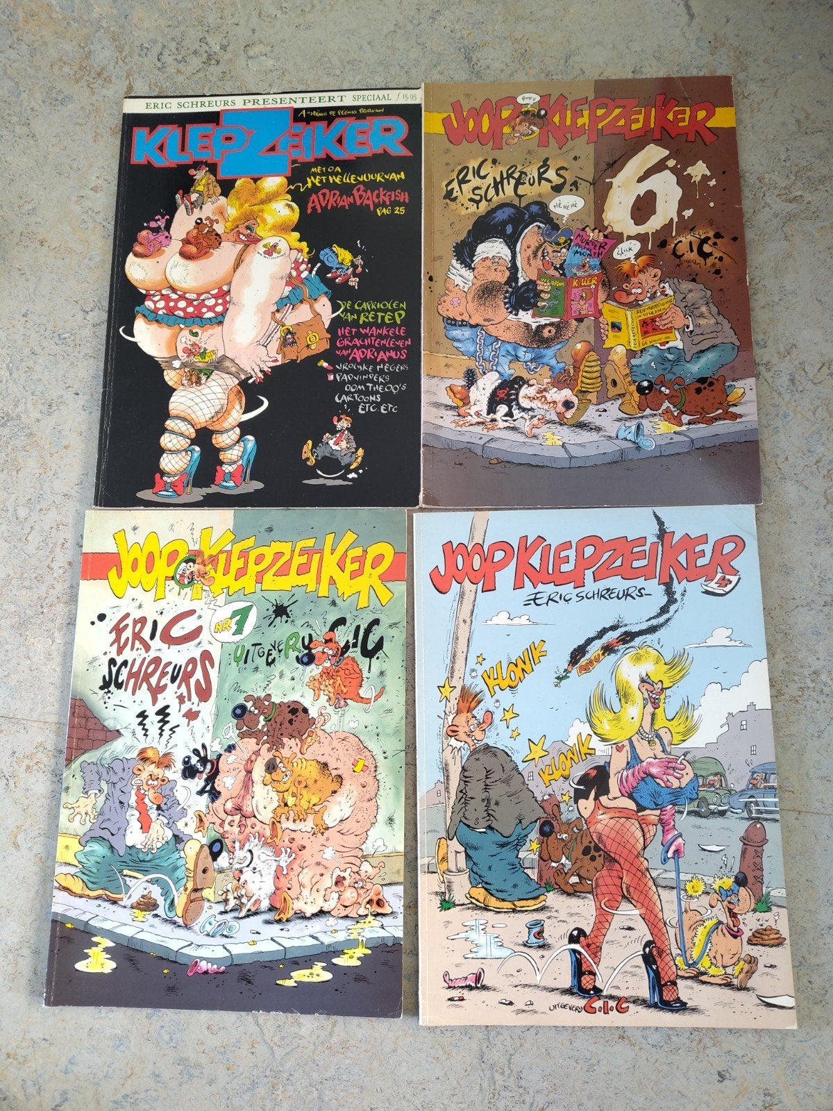 Joop Klepzeiker & Dick van Bil stripboeken - Eric Schreurs, Boeken, Stripboeken, Meerdere stripboeken, Ophalen of Verzenden, Gelezen