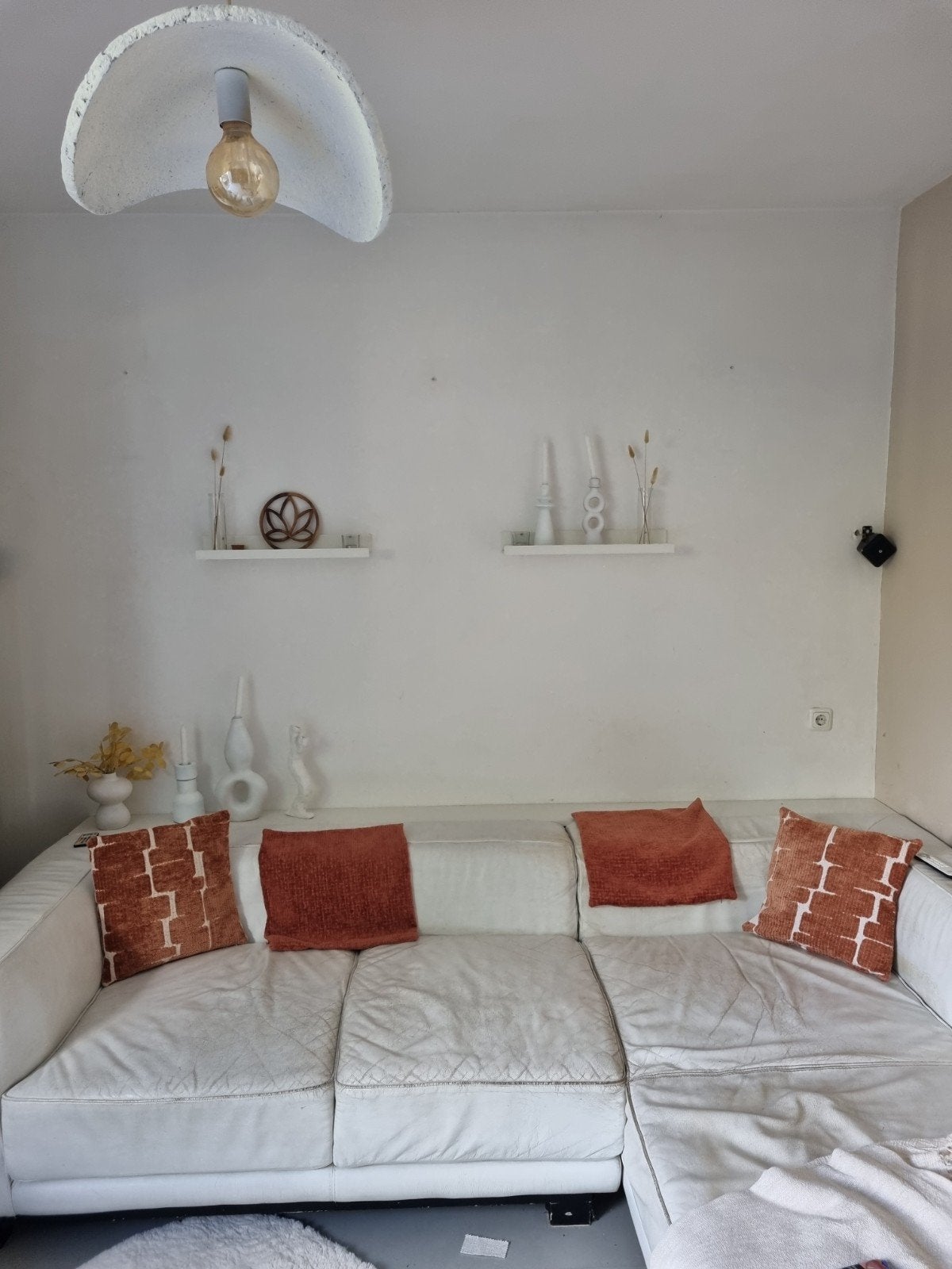 kussens 4 roestbruine/donkeroranje, Huis en Inrichting, Ophalen, Gebruikt, Vierkant, Oranje