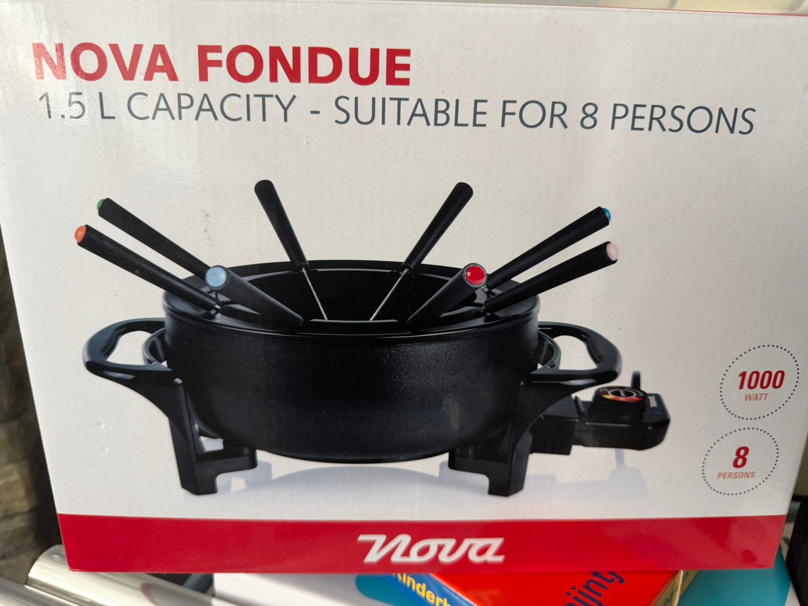 Fondue set, Witgoed en Apparatuur, Gourmetstellen, Ophalen of Verzenden, Zo goed als nieuw, 8 personen of meer