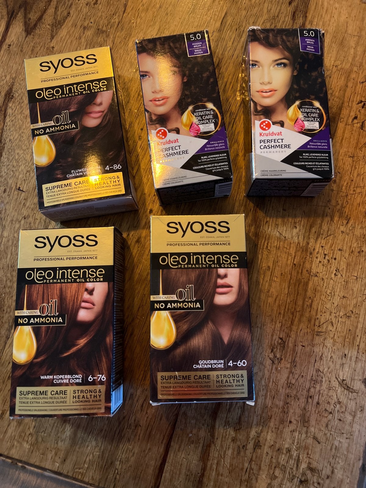Diverse haarkleurproducten: Syoss Oleo Intense & Kruidvat, Ophalen of Verzenden, Nieuw, Overige typen