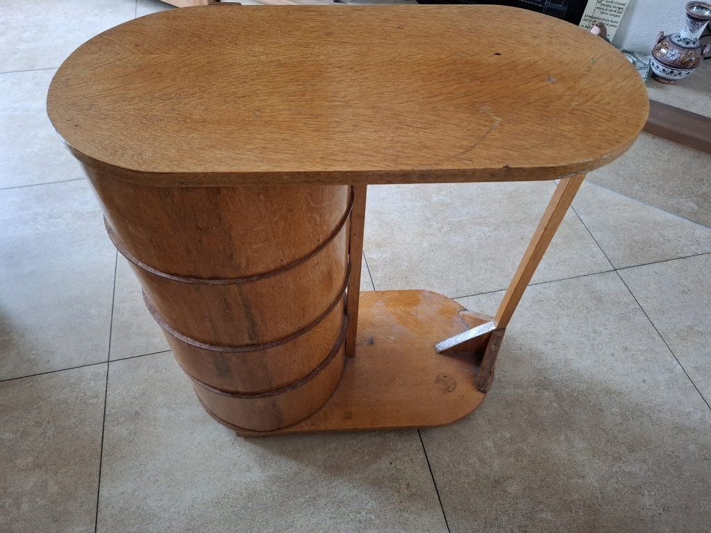 Vintage naai- en opbergtafeltje, Ophalen, Gebruikt, Vintage, 55 tot 75 cm
