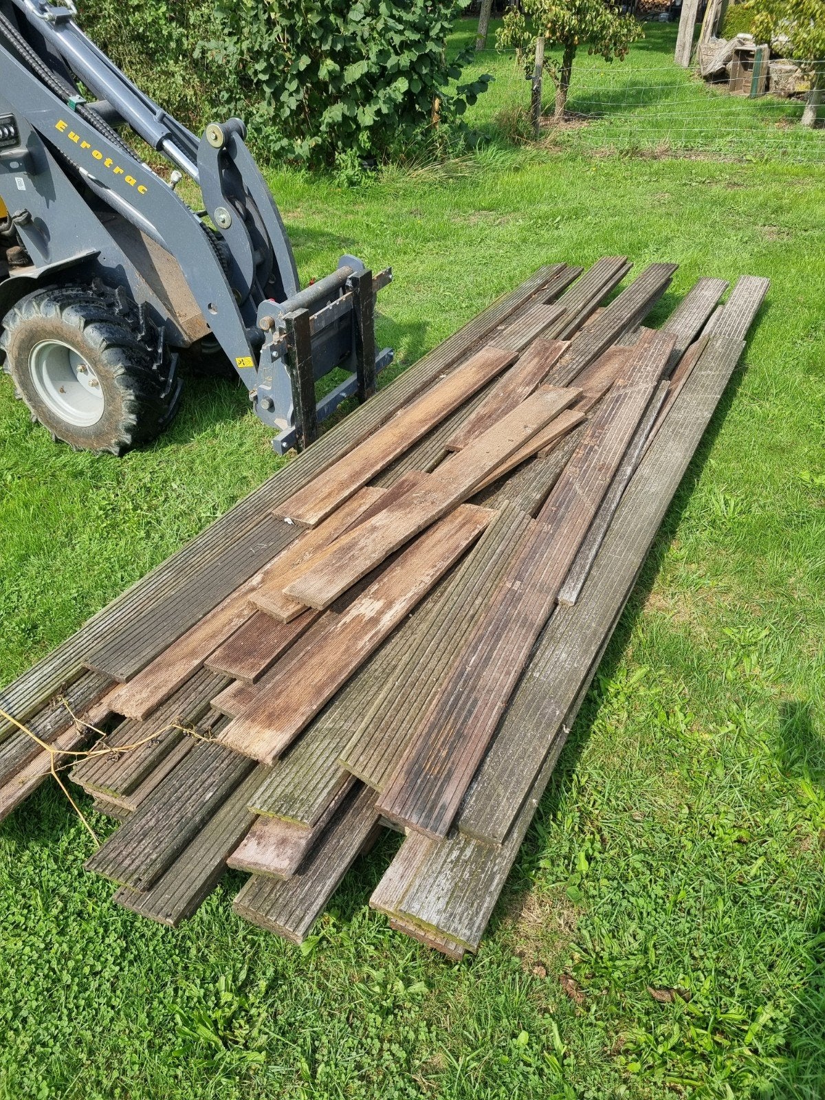 hardhouten vlonderplanken, Tuin en Terras, Ophalen, Gebruikt, 250 cm of meer, Planken
