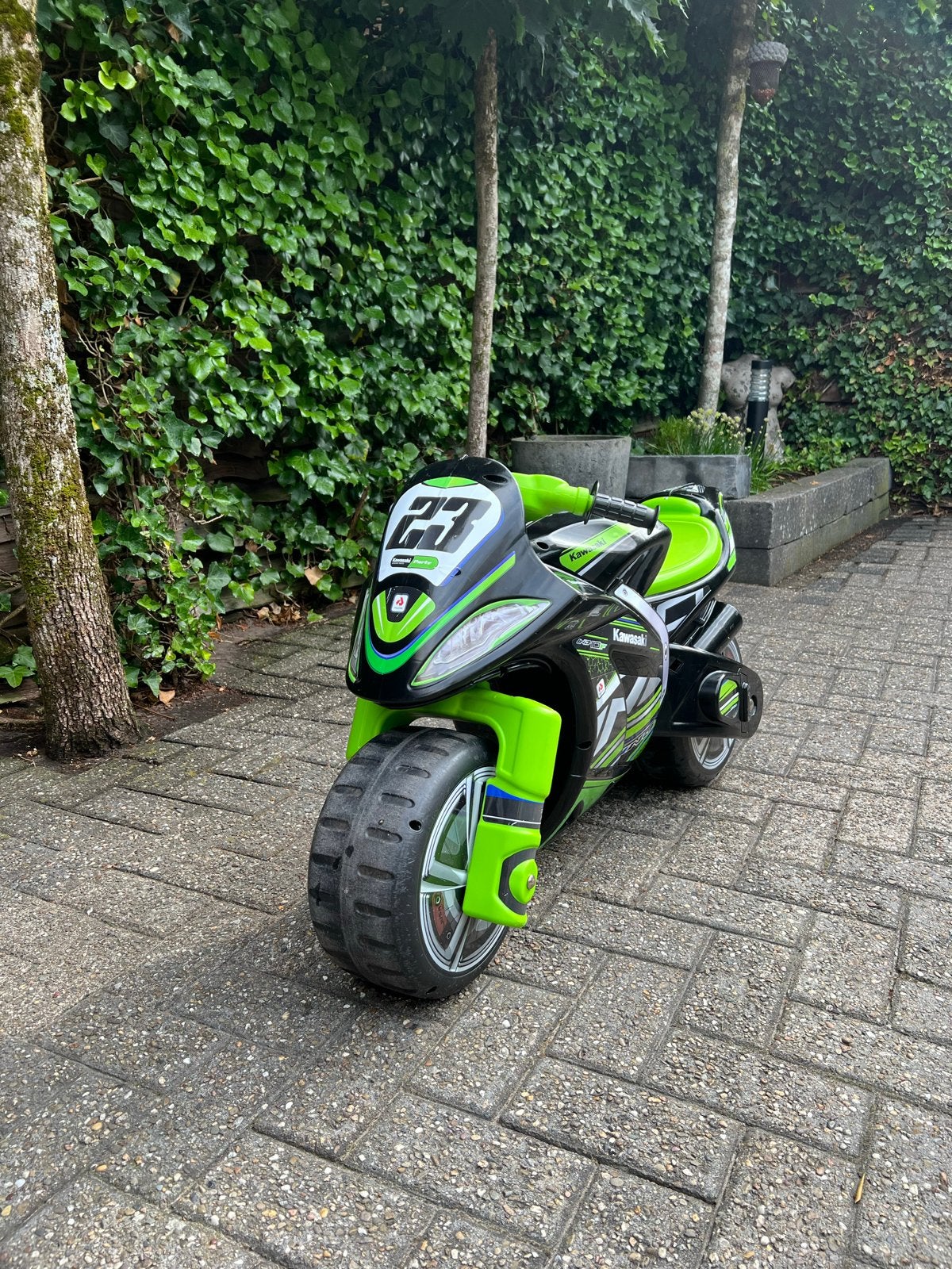 Injusa Kawasaki loopmotor voor kinderen - Zwart/Groen, Ophalen, Gebruikt, Loopfiets
