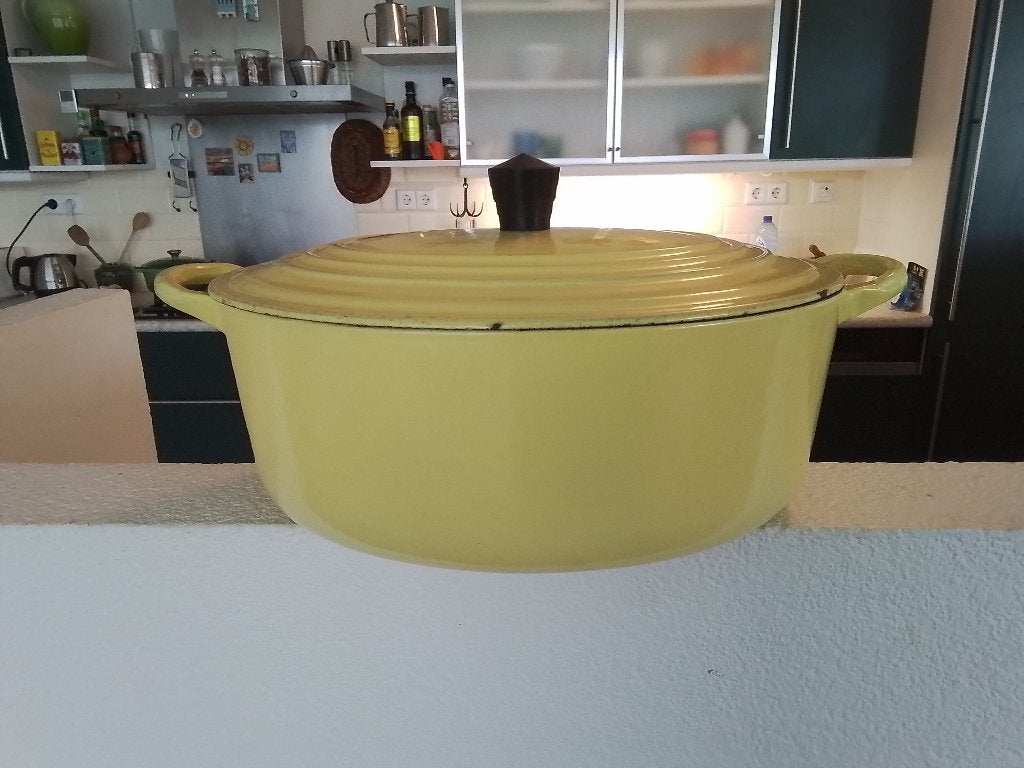 le creuset pan, Gebruikt, Le Creuset, Ophalen of Verzenden, Braadpan
