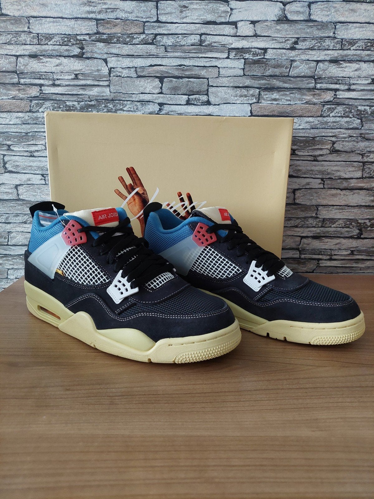 Nike Air Jordan 4 Retro Union / 47.5, Kleding | Heren, Zwart, Nieuw, Ophalen of Verzenden, Sneakers of Gympen