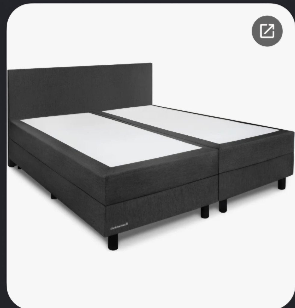 Boxspring 140x200  GRATIS, Huis en Inrichting, Slaapkamer | Boxsprings, Ophalen, Gebruikt, Zwart, Tweepersoons