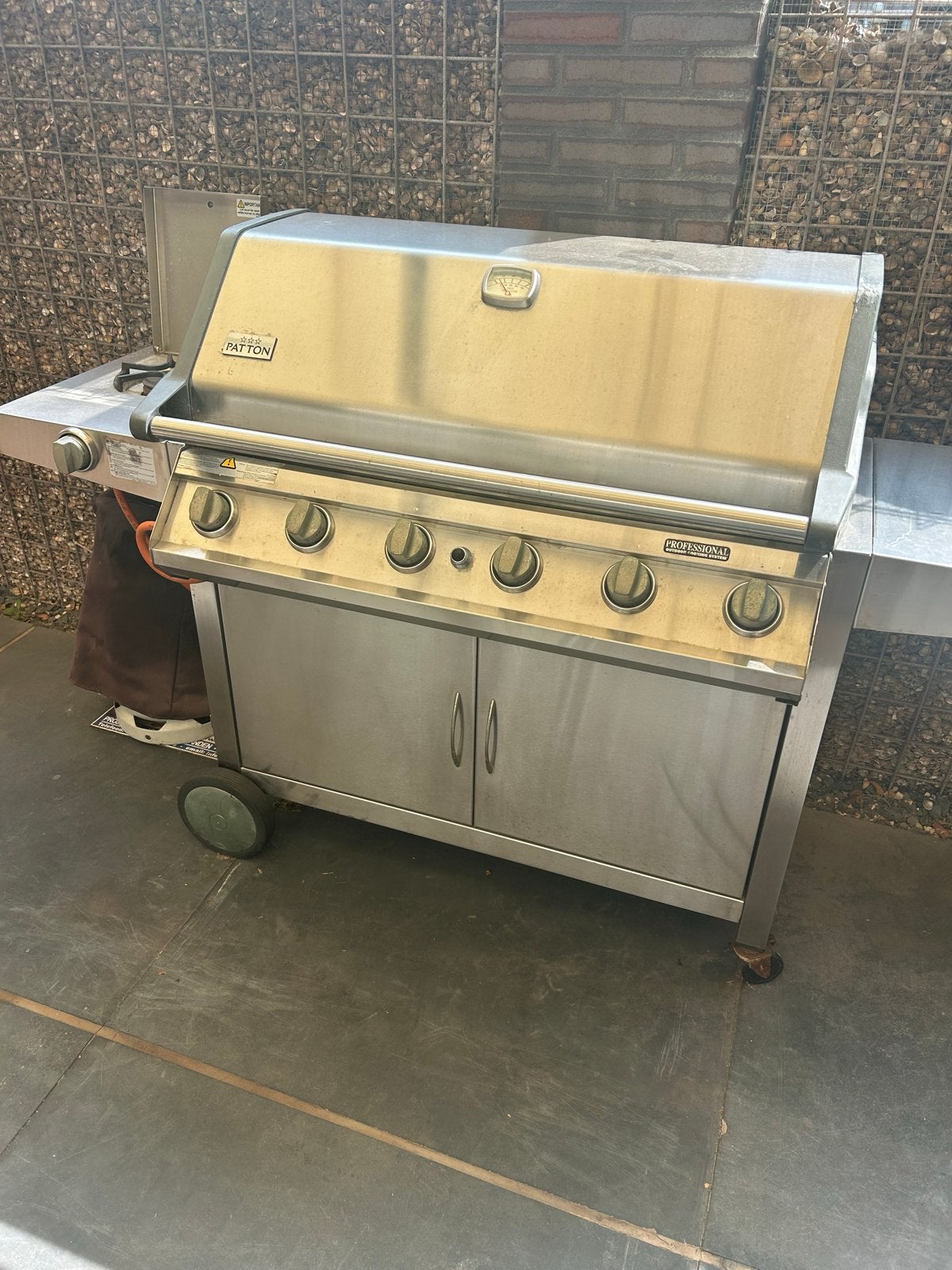 Patton Professional Gas BBQ met grill, bakplaat en gaspit, Ophalen, Gebruikt