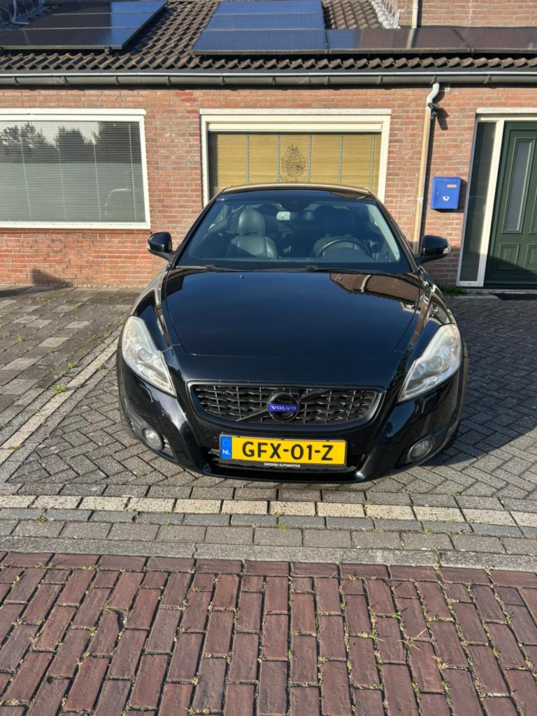 Volvo C70 cabrio D3, 5 cilinder,bj.2011, gechipt  200+pk, Auto's, Volvo, Euro 5, C70, Zwart, Zwart
