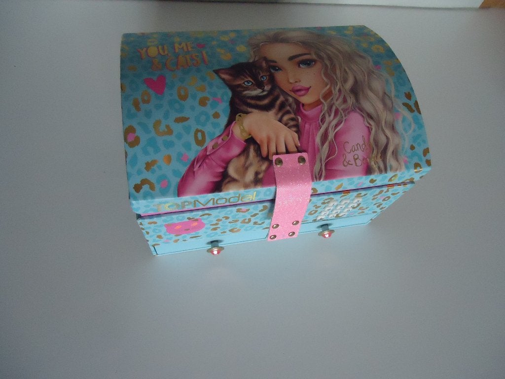 Top Model sieradendoos met code en muziek, Sieraden, Tassen en Uiterlijk, Beautycases, Overige kleuren, Met slot, Ophalen of Verzenden