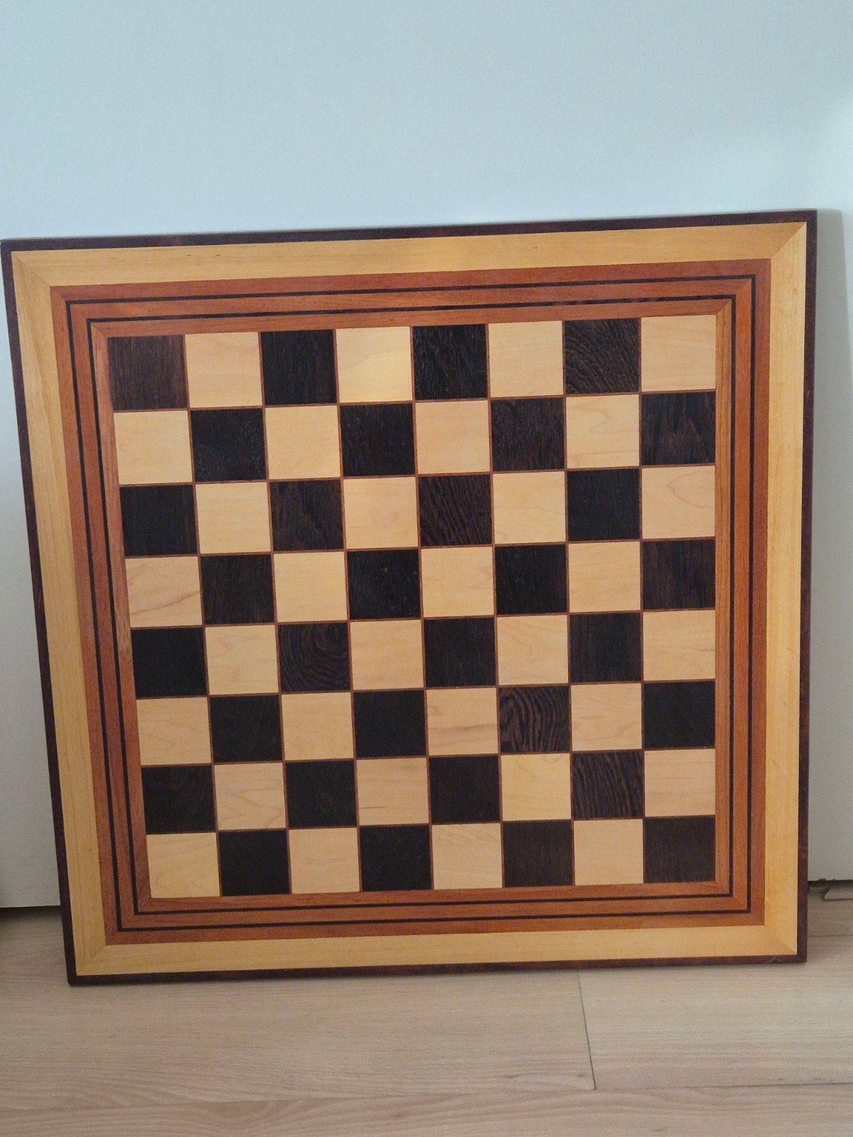Handgemaakt Luxe schaakbord ( hout - 59 cm) ), Ophalen of Verzenden, Nieuw, 50 tot 75 cm, Schilderij
