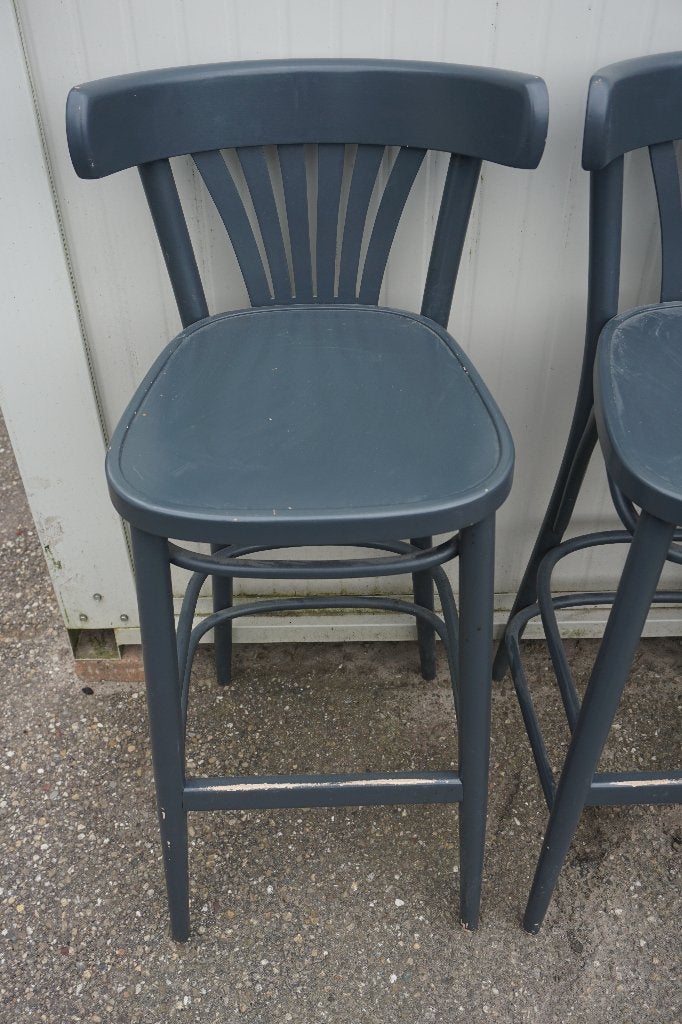 Horeca barkrukken barkruk 4 stuks, Gebruikt, Met voetsteun, 60 tot 90 cm, Ophalen of Verzenden