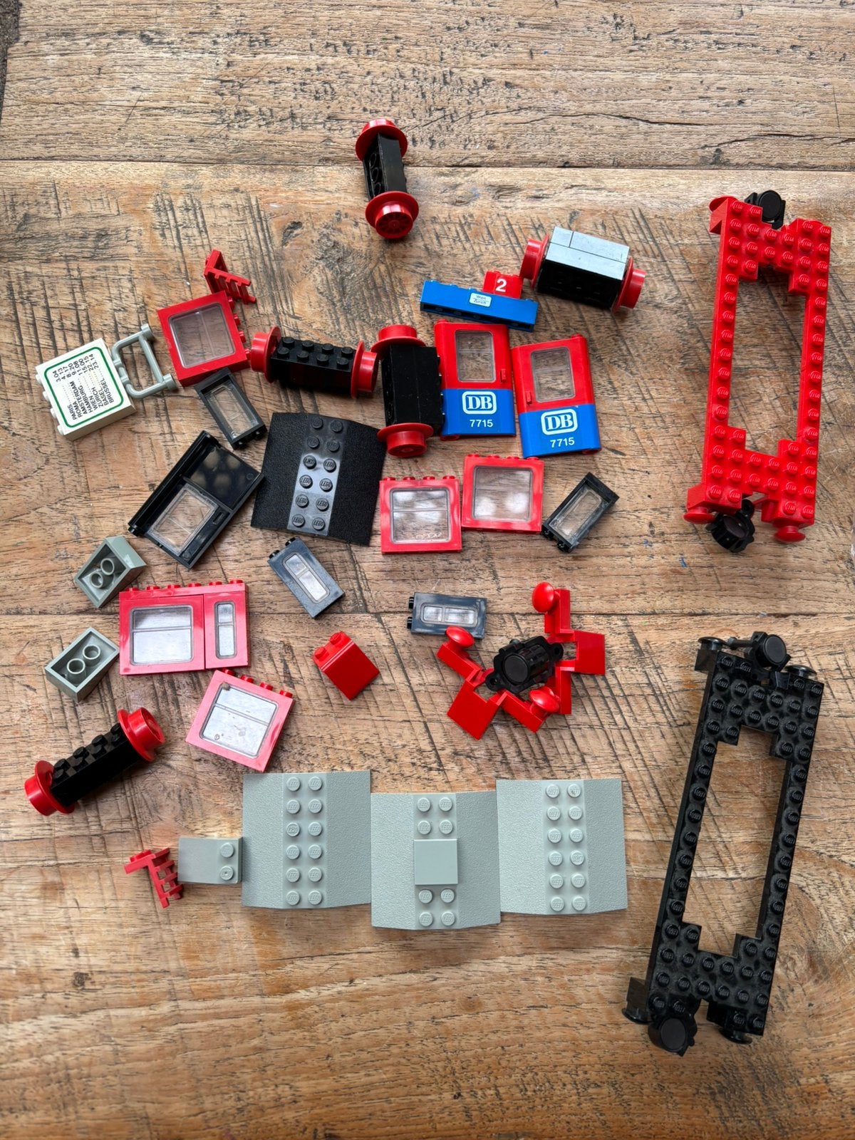 Oude lego trein onderdelen jaren 80, Ophalen of Verzenden, Zo goed als nieuw, Lego
