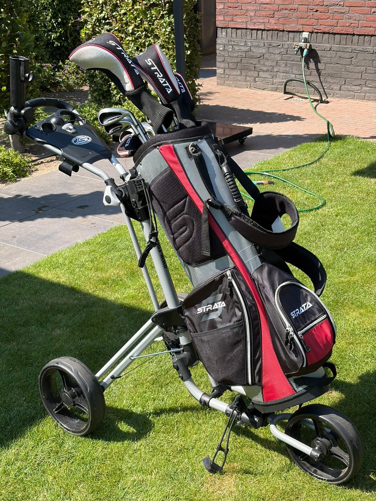 Golfset beginnersset met golfkar, Ophalen, Gebruikt, Golfkar, Overige merken