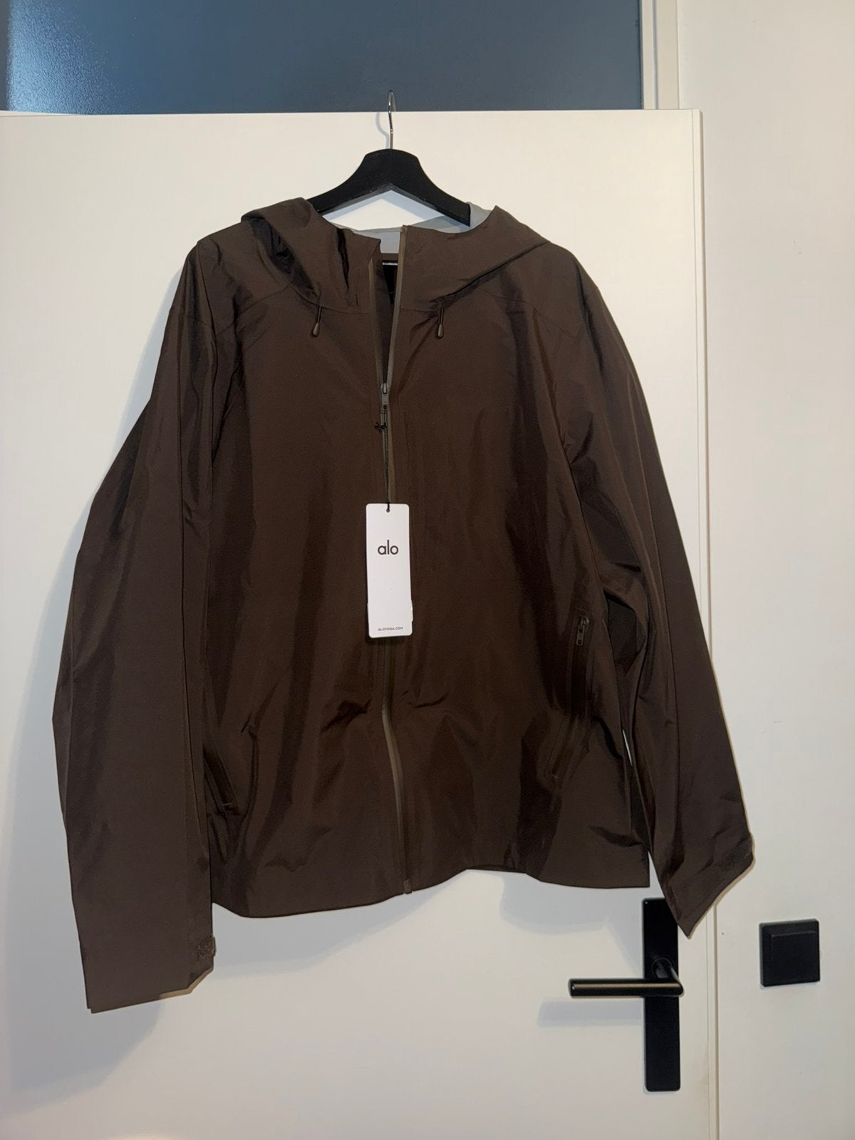 ALO Alpha Shell Jacket Espresso L, Kleding | Heren, Ophalen, Maat 52/54 (L), Bruin