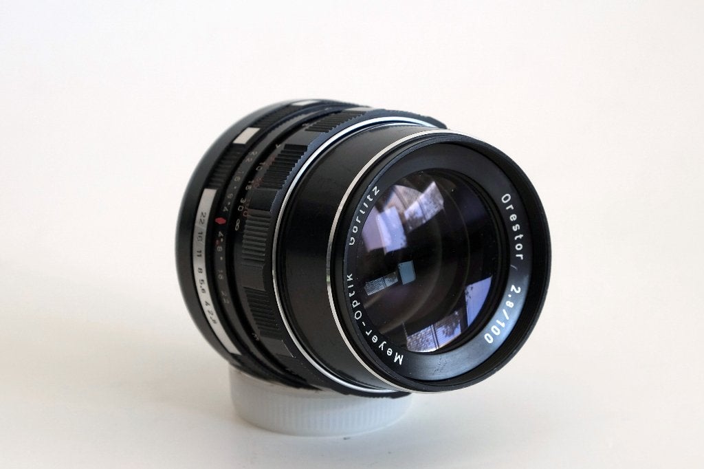 Meyer Optik Gorlitz Orestor 100mm f/2.8  M42 vintage lens, Ophalen of Verzenden, Gebruikt, Telelens