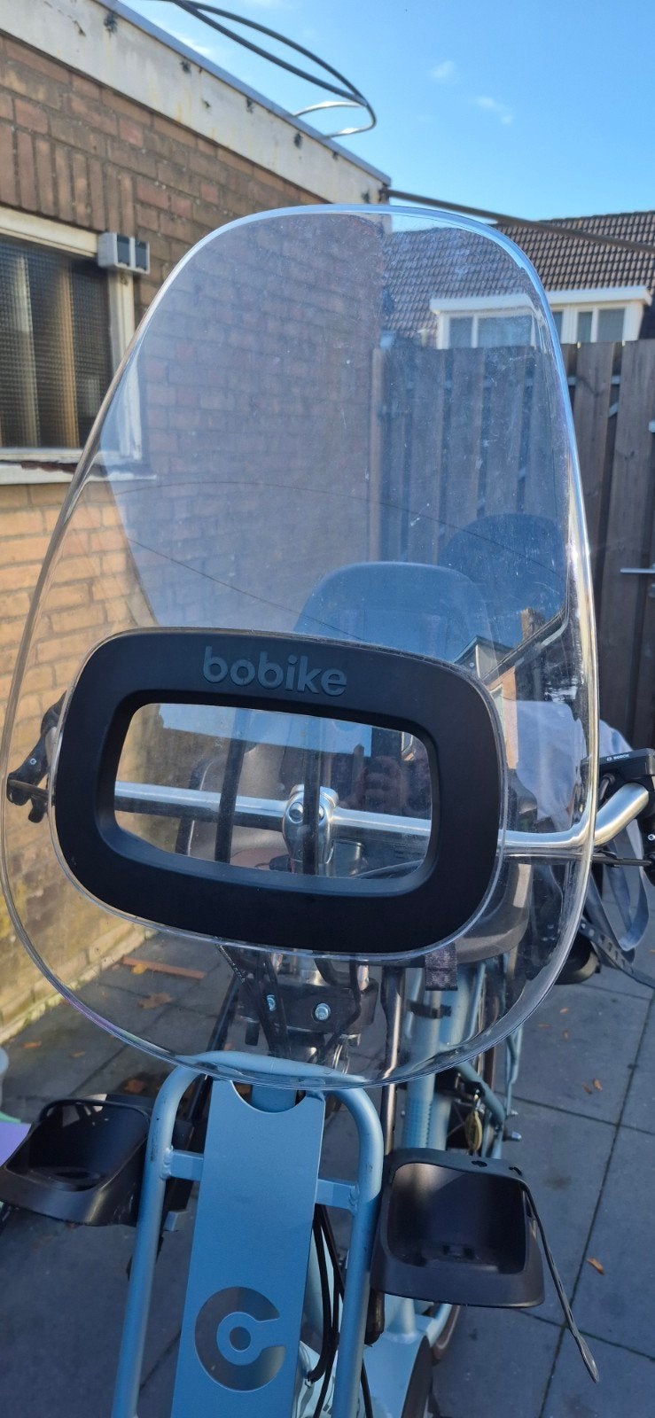 Bobike voorzitje met windscherm, Gebruikt, Ophalen of Verzenden, Bobike, Voorzitje