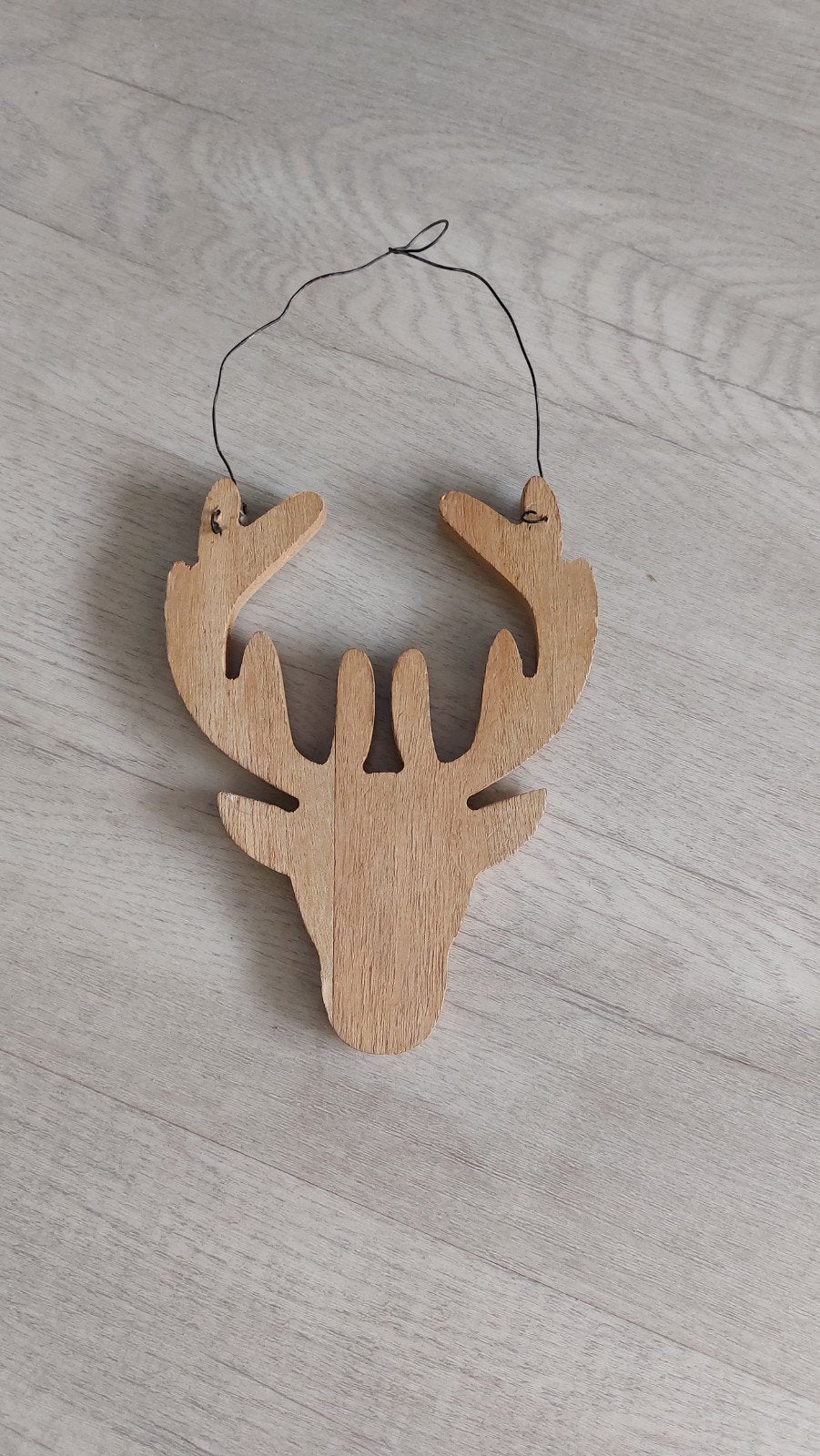 Hert/rendier wandhanger, Wandhanger, Hout, Ophalen of Verzenden, Zo goed als nieuw