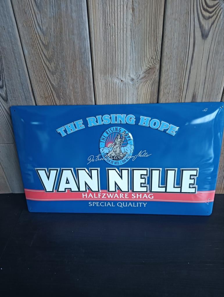 Reclame bord VAN NELLE, Verzamelen, Ophalen, Gebruikt, Reclamebord