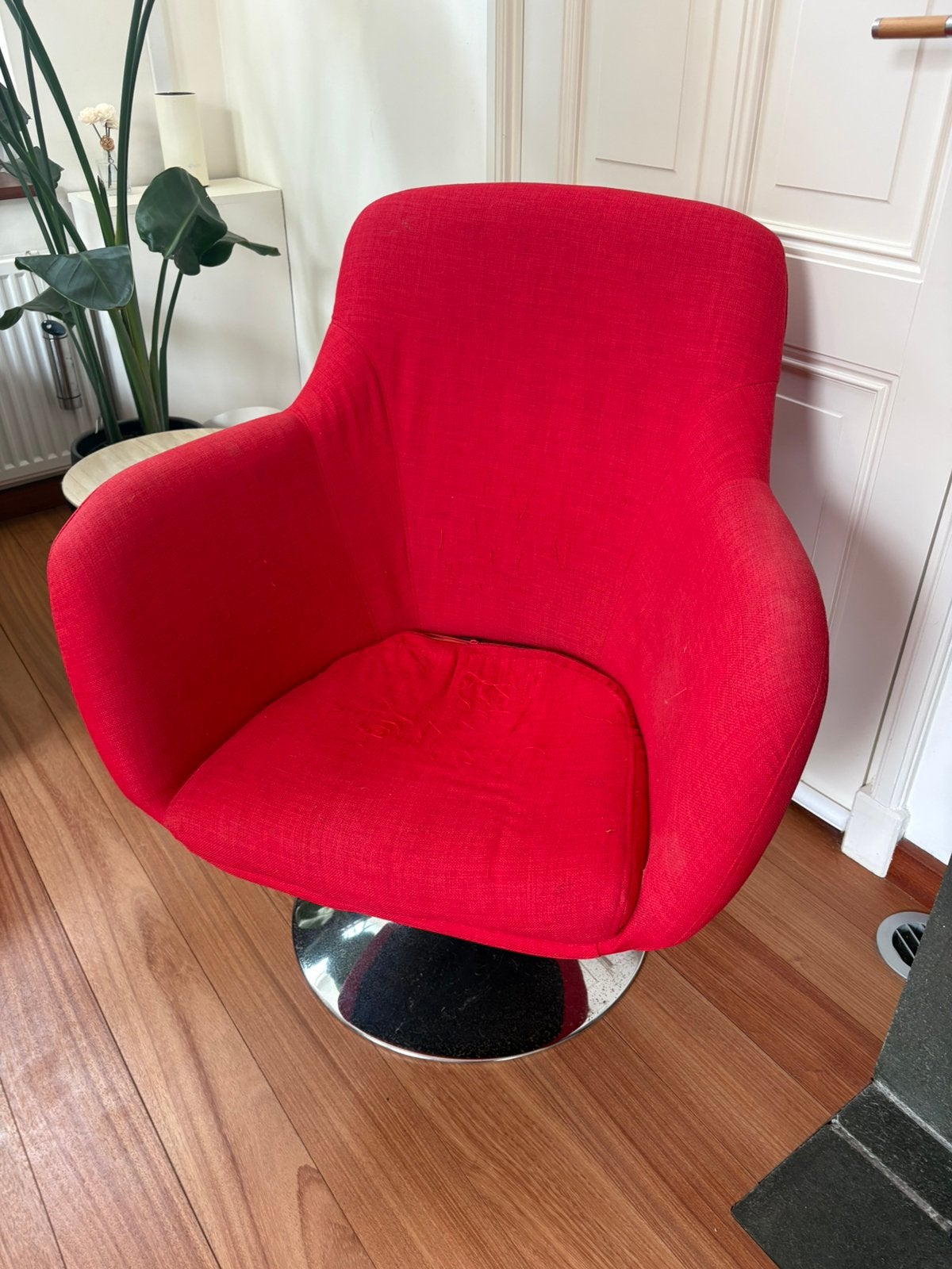Stoel rood design, Ophalen, Gebruikt