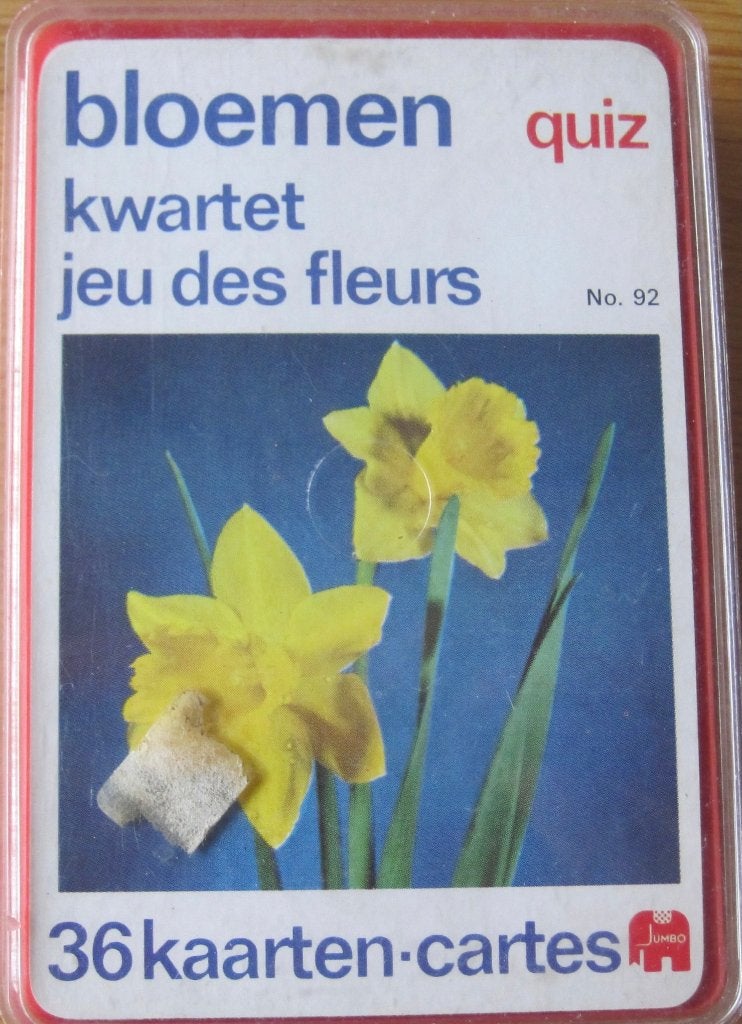 Bloemen kwartet van Jumbo - tweetalig - zestiger jaren, Verzamelen, Ophalen of Verzenden, Zo goed als nieuw, Kwartet(ten)