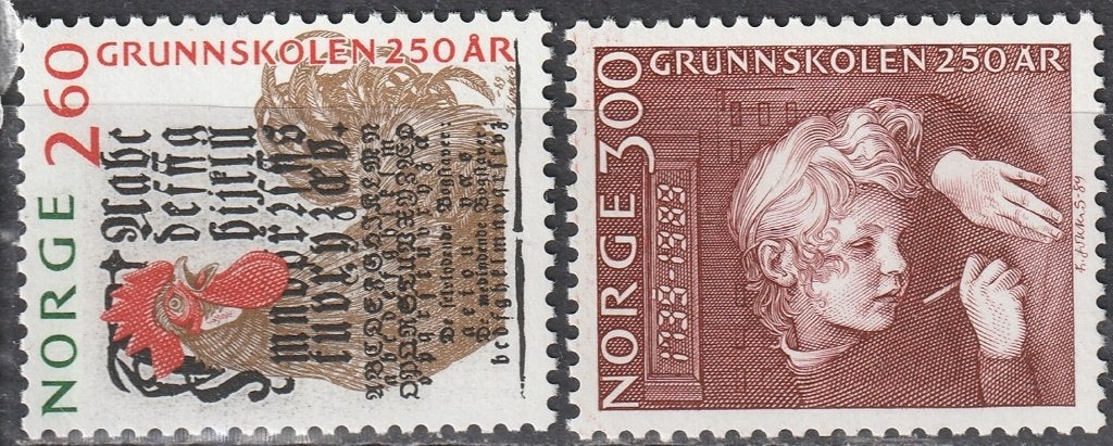 Noorwegen Michel nr. 1021-1022 Postfris, Postzegels en Munten, Postzegels | Europa | Scandinavië, Verzenden, Noorwegen, Postfris