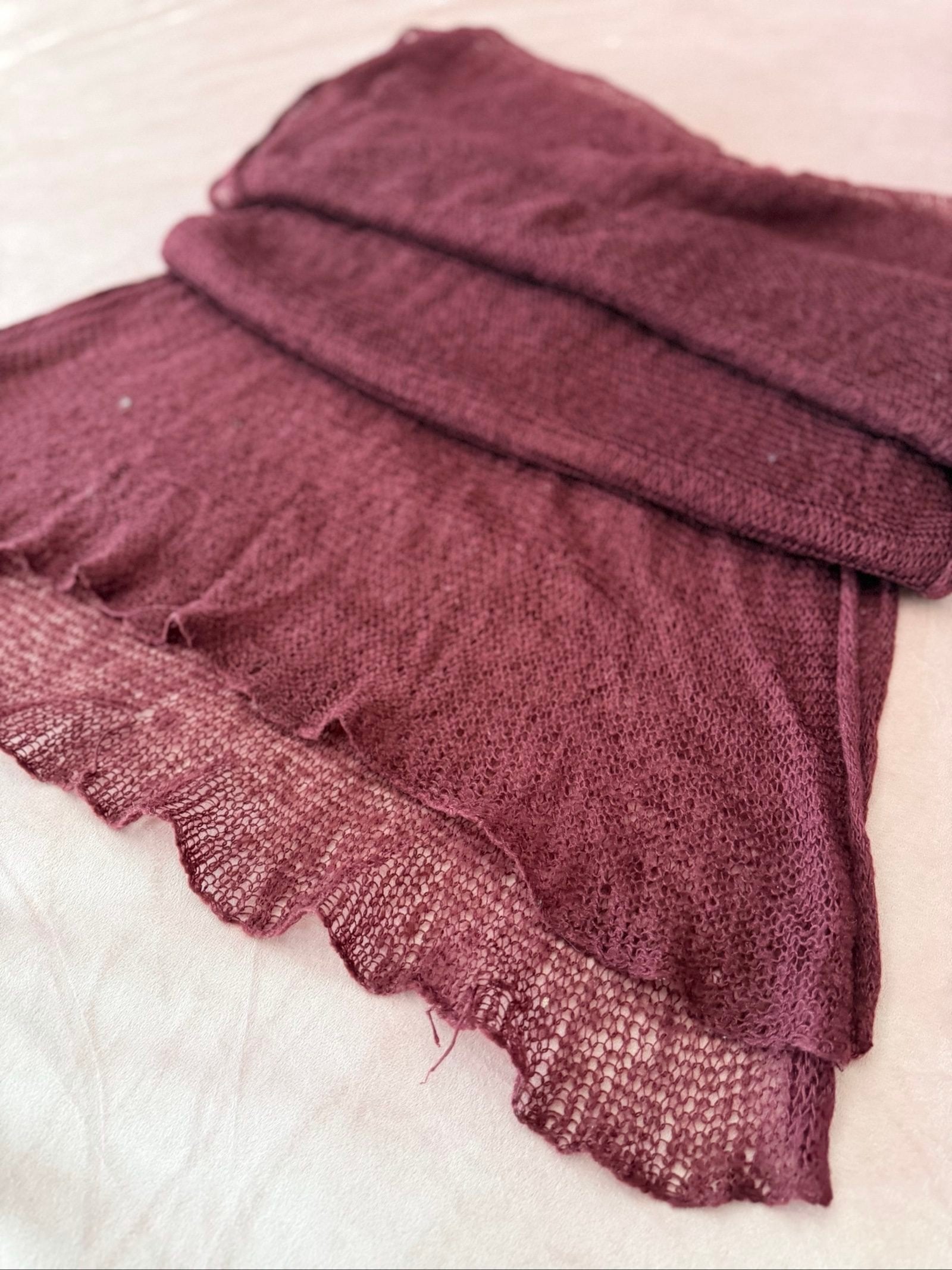 Esprit Bordeaux Gebreide Sjaal, Kleding | Dames, Mutsen, Sjaals en Handschoenen, Esprit, Ophalen of Verzenden, Gedragen