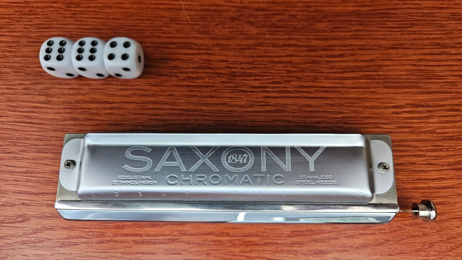 Seydel Saxony Orchestra Chromatic C Mondharmonica, Muziek en Instrumenten, Ophalen of Verzenden, Zo goed als nieuw, Met koffer of doosje